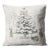 Snowy Tree Woven Cushion With Feather Filler - 42x42cm (17"x17") For Sale