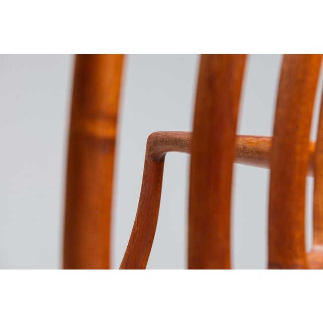 Model 66 Armchairs in Teak and Paper Cord by Niels Otto Moller, Denmark, 1970, Set of 4 For Sale - Image 9 of 15