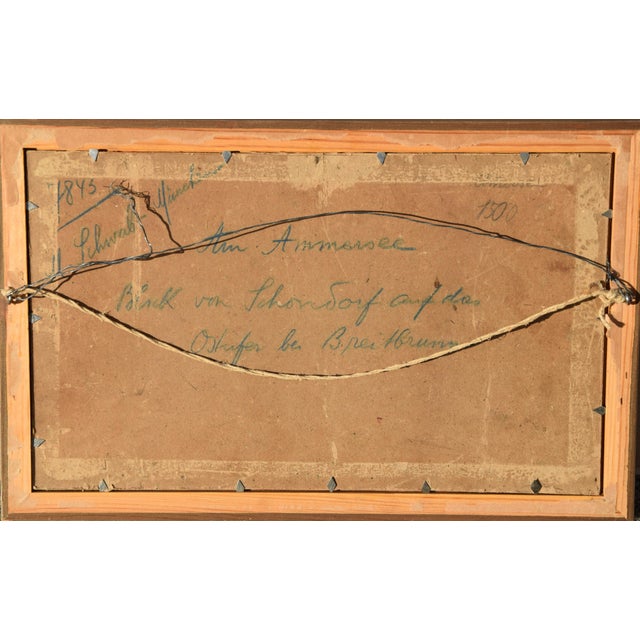 Max Schwab, Am Ammersee, 1890-1900, Oil Painting For Sale - Image 7 of 8