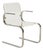 Mid Century Modern Lucite and Chrome Cantilever Armchair, C. 1970. For Sale