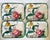 Ceramic Vintage Italian Hand-Painted Floral Snack Plates With Cup Rests - Set of 8 For Sale - Image 7 of 13