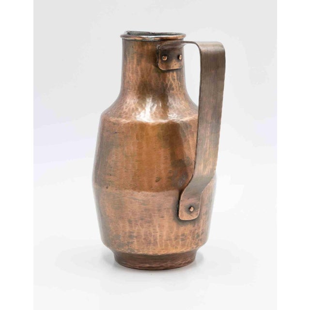 1930s Vintage Bauhaus Italian Copper Jug by Eugen Zint, 1930s For Sale - Image 5 of 6