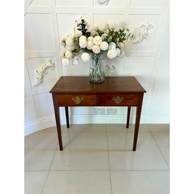 Antique George III Figured Mahogany Side Table, 1800 For Sale - Image 13 of 13
