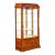 Art Nouveau Carved and Burl Walnut Display Cabinet Circa 1900 For Sale