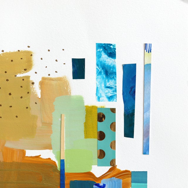 2020s All of It - Original Textured Abstract Mixed Media Painting on Paper by Shiri Phillips For Sale - Image 5 of 6