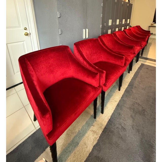 Baker Furniture Narwhal Chairs – Set of Eight For Sale - Image 9 of 15