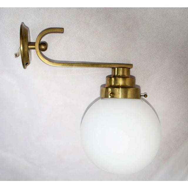 Metal Large Art Deco Bauhaus Wall Lamps, 1920s, Set of 2 For Sale - Image 7 of 7