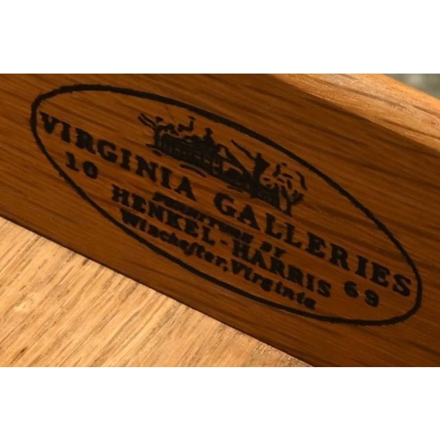 1960s 1960s Henkel Harris Queen Anne Philadelphia Style Bonnet Top Wild Cherry Highboy For Sale - Image 5 of 7