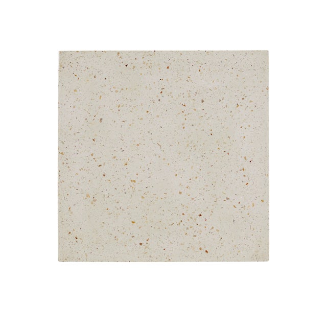 Currey & Company Currey & Company Carson Ivory Terrazzo Accent Table For Sale - Image 4 of 6