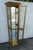 Hollywood Regency Tall Narrow Antique Gold Bookcase Display Shelf Cabinet 6066 For Sale - Image 14 of 16