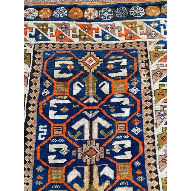 Antique Caucasian Kazak Rug For Sale - Image 5 of 17
