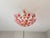 Vintage Murano Glass Floral Chandelier – Rare Deep Pink Flowers, Flush Mount For Sale - Image 16 of 18