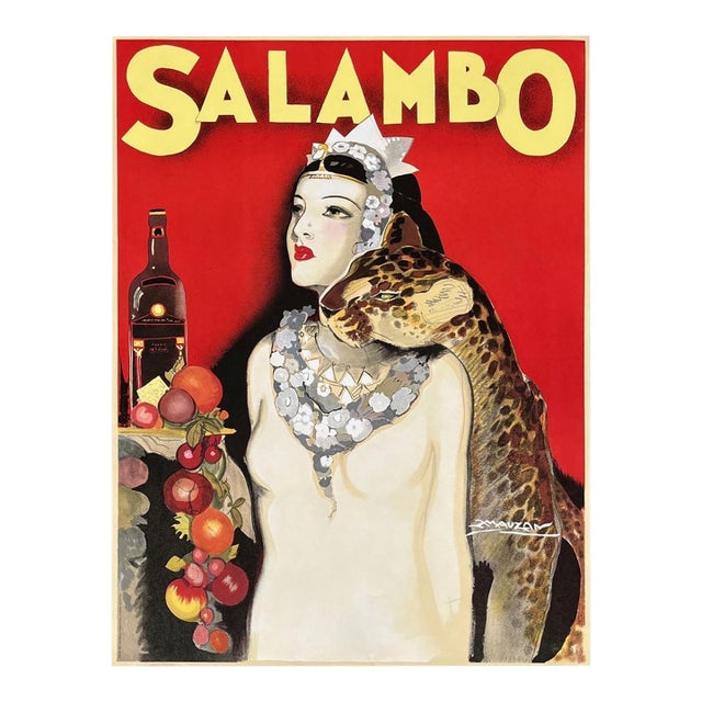 1998 Achille Mauzan Salambo Poster For Sale