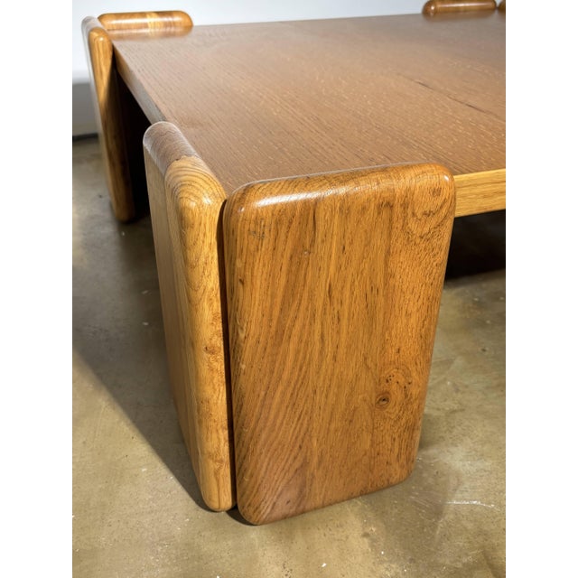 Oak Coffee Table by Mario Marenco for Mobilgirgi, Italy, 1970s For Sale - Image 13 of 18