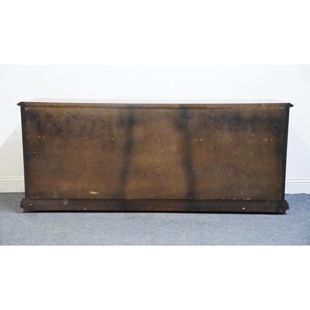 Century Furniture Solid Oak Spanish Mediterranean 76" Triple Door Dresser For Sale - Image 13 of 14