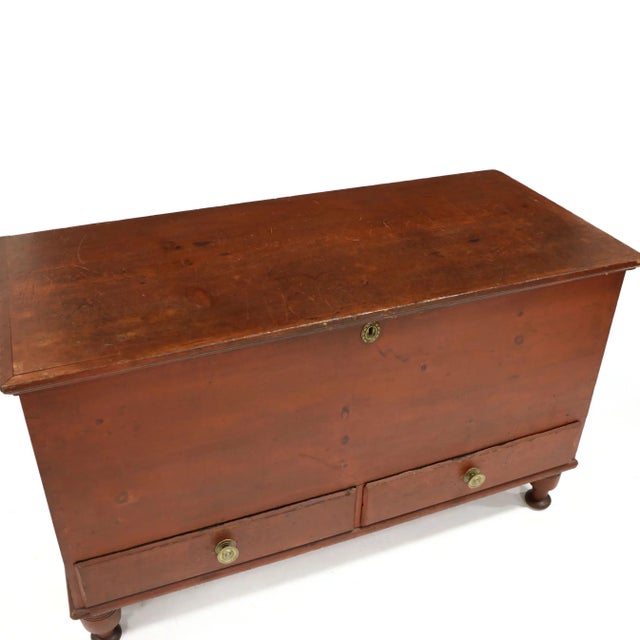 18th Century American Painted Blanket Chest For Sale - Image 6 of 7