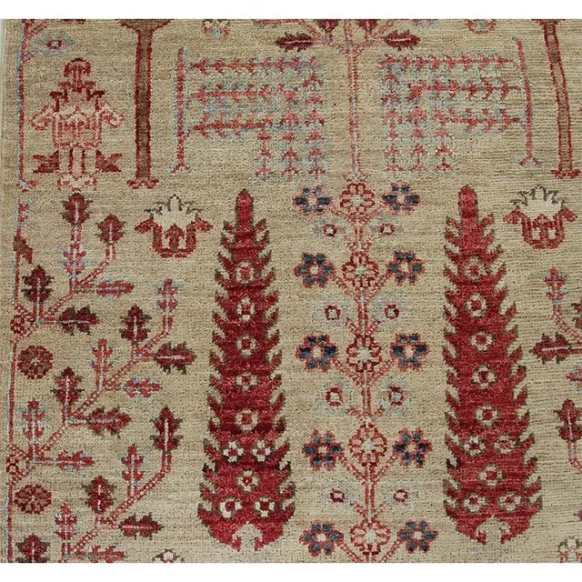 Handwoven Tree of Life Style Area Rug 2'5" X 9'5" For Sale In Dallas - Image 6 of 10