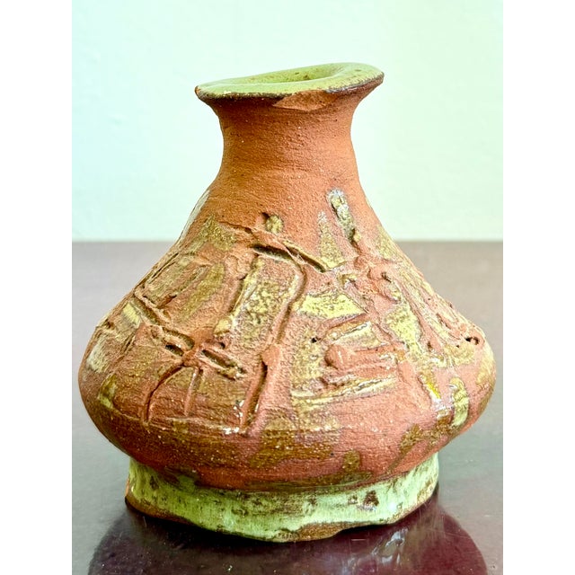 Ceramic Vintage Studio Pottery Vase For Sale - Image 7 of 7