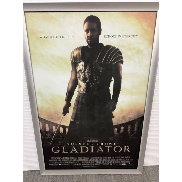 Cinematic Movie Poster of the Gladiator Maximus in Shadow, Framed For Sale - Image 9 of 12