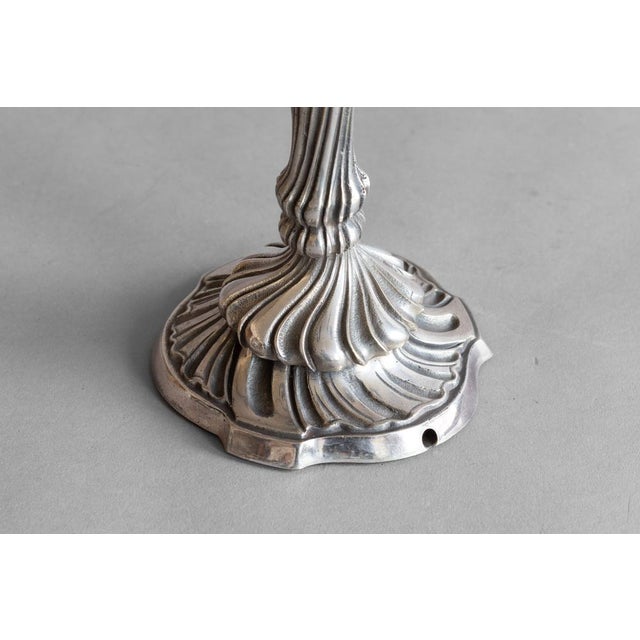 Vintage Candleholder in Silver Plating, 1930 For Sale - Image 6 of 8