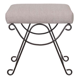 Panoplie Iron Loop Stool, Brown Stripe For Sale