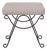 Panoplie Iron Loop Stool, Brown Stripe For Sale