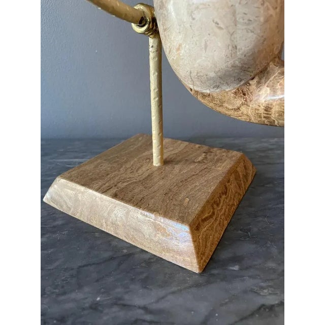 Tessellated Marble Perched Birds, 1980, Set of 2 For Sale - Image 4 of 13