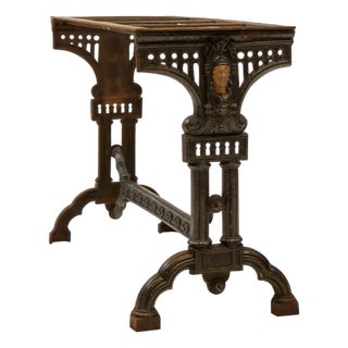 English Cast Iron Rectangular Cobden Garden Table, 1870 For Sale