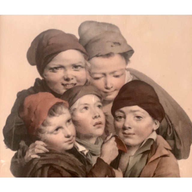 19th Century "Les Petits Ramoneurs (The Little Chimney Sweeps)" After Louis Léopold Boilly, No 49 Print, Framed For Sale - Image 4 of 12