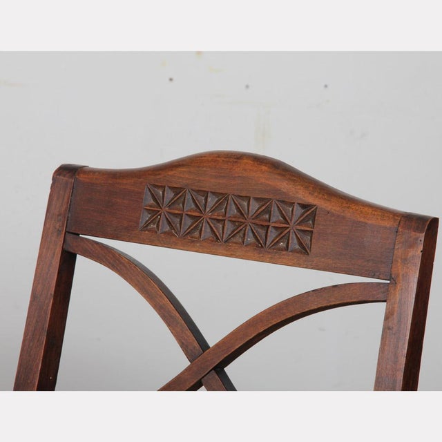 Vintage Armchairs in the style of Charles Dudouyt, 1950, Set of 2 For Sale - Image 4 of 11