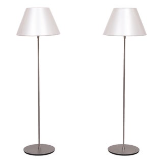 Modern Floor Lamps in Polished Aluminum and Acrylic Glass from Le Klint, Sweden, 2010, Set of 2 For Sale