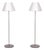 Modern Floor Lamps in Polished Aluminum and Acrylic Glass from Le Klint, Sweden, 2010, Set of 2 For Sale