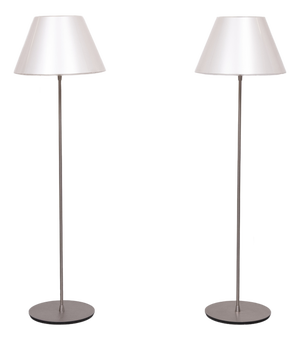 Modern Floor Lamps in Polished Aluminum and Acrylic Glass from Le Klint, Sweden, 2010, Set of 2