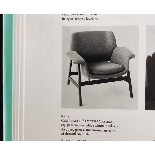 Armchair and Ottoman Mod. 849/849s by Gianfranco Frattini for Cassina, 1950s, Set of 2 For Sale - Image 11 of 12