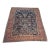 Antique Persian Sarouk Rug – Navy Field With Floral Garden Design – 8’8” × 11’7” For Sale