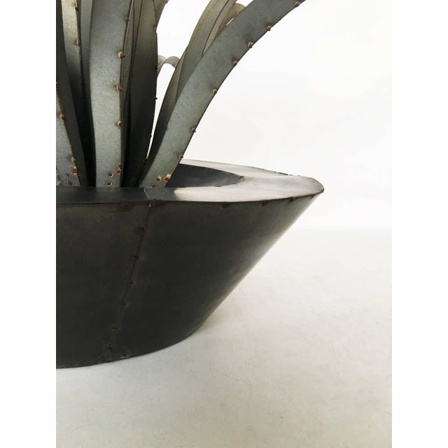 Large Patinated Sculpture of a Plant For Sale - Image 4 of 9