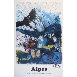 Salvador Dali, Alpes (SNCF Grand Modèle), Lithograph For Sale