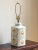 Vintage Lotus Flower Ceramic Table Lamp For Sale - Image 12 of 13