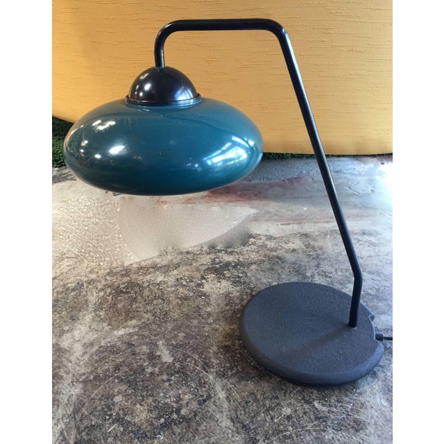 Original green desk lamp by Stilnovo with original sticker and stone base / made in Italy in the 1960s One light / E26...