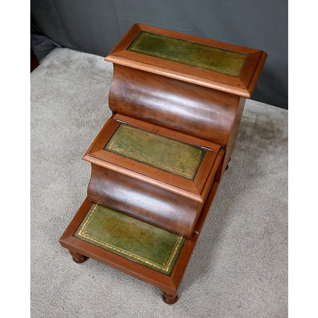 19th Century Victorian Mahogany Library Step Stool, England For Sale - Image 3 of 18