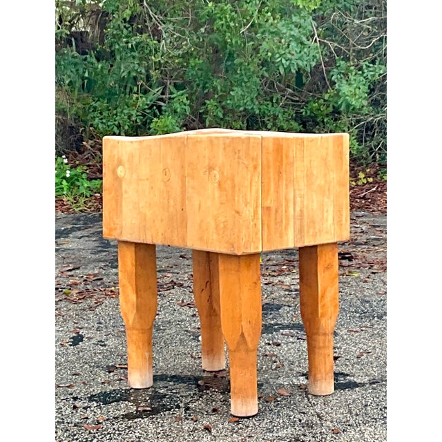 Vintage Boho Butcher Block For Sale - Image 4 of 11