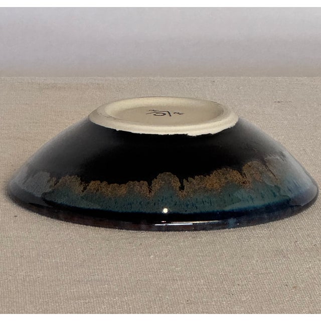 Ceramic Tray With "Burst" Reactive Glaze For Sale - Image 4 of 4