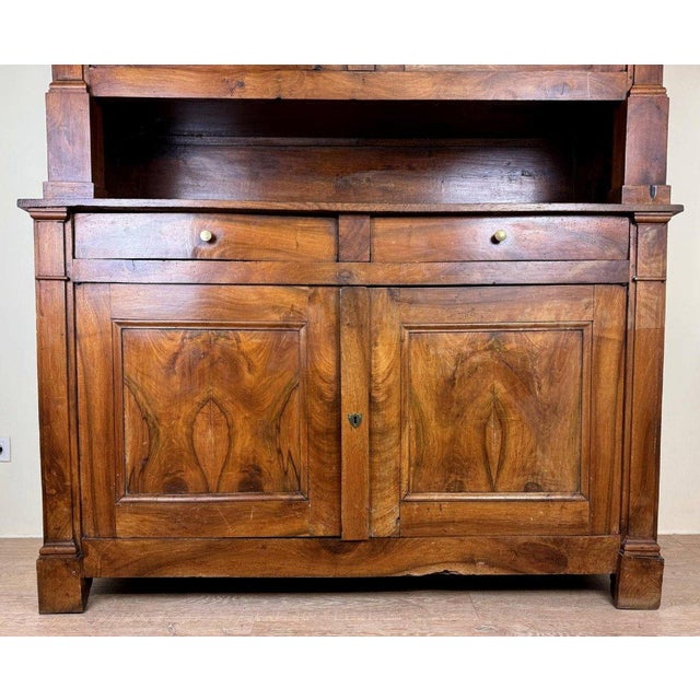 Empire Cupboard in Oak and Walnut For Sale - Image 6 of 9