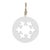 2020s White Wood Snowflake Cut-Out Ornament (Set of 12) For Sale - Image 5 of 7