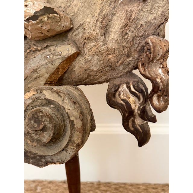 Italian Signed Gilt Driftwood Monumental Fish Sculpture For Sale - Image 4 of 9