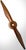 Brown Antique Plane Propeller from Officine Aeronautiche Caproni, 1930-1940 For Sale - Image 8 of 8