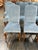 Bespoke Blue Velvet + Oak Wood Dining Chairs, Set of Twelve For Sale - Image 4 of 12