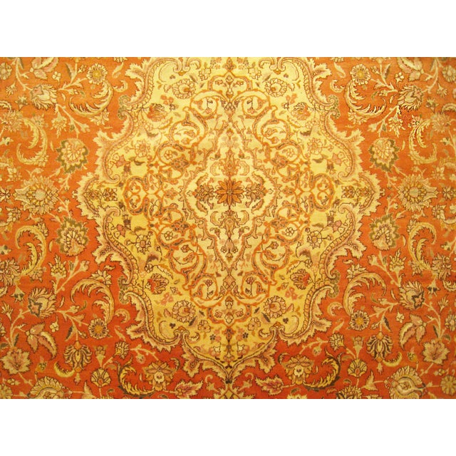 Vintage Persian Decorative Oriental Tabriz Rug in Large Size For Sale - Image 11 of 12