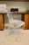 Interlude Home Tristan Acrylic Klismos Chair. Grey Polyester Velvet Perfect condition.