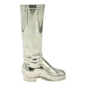 Vintage Brooks Brothers Equestrian Pewter Riding Boot Paperweight